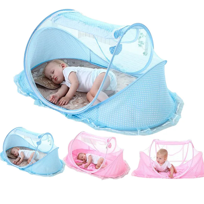 Baby Bed Mosquito Net Baby Bed Crib Folding Net Mosquito Net Mattress Pillow Suit Newborn Cradle Mesh Tent Net Baby Bedding