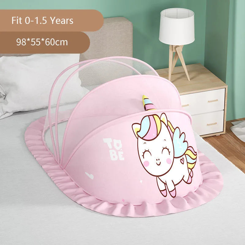 Baby Bed Mosquito Net Baby Bed Crib Folding Net Mosquito Net Mattress Pillow Suit Newborn Cradle Mesh Tent Net Baby Bedding