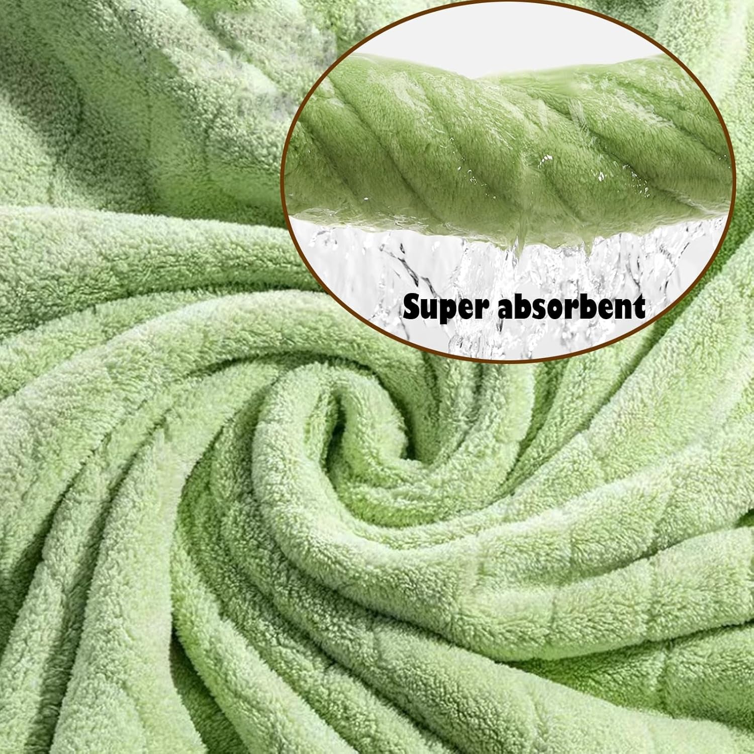 Hooded Baby Towel, Baby Towels Newborn, Baby Bath Towel with Hood, Baby Bath Towels Wrap, Blanket for Baby, Baby Beach Towel, Hooded Bath Towels for Boy and Girl, Newborn (Green-L)