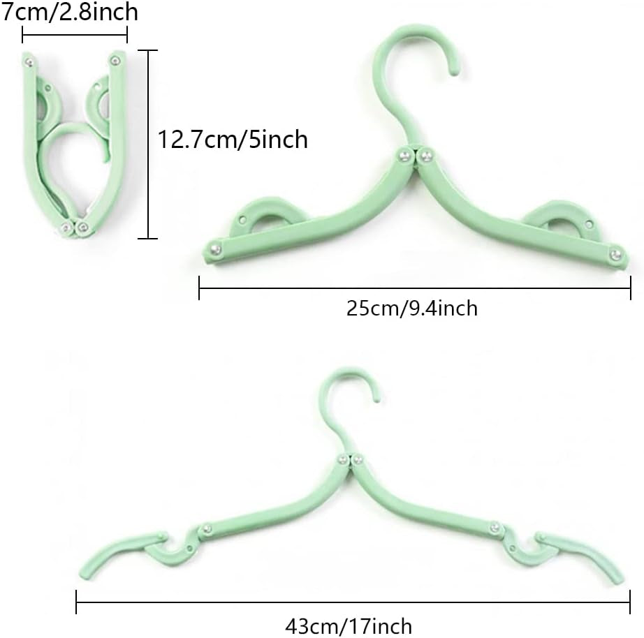 12Pcs Travel Folding Hanger Household Multifunctional Portable Hanger