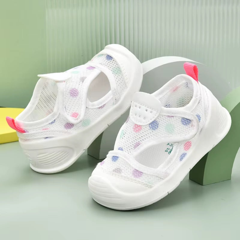 For Child 1-3Y Baby Walking Shoes Kids Mesh Sandal Boys Girl Unisex Summer Shoes with Rubber Sole First-Walker Shoes