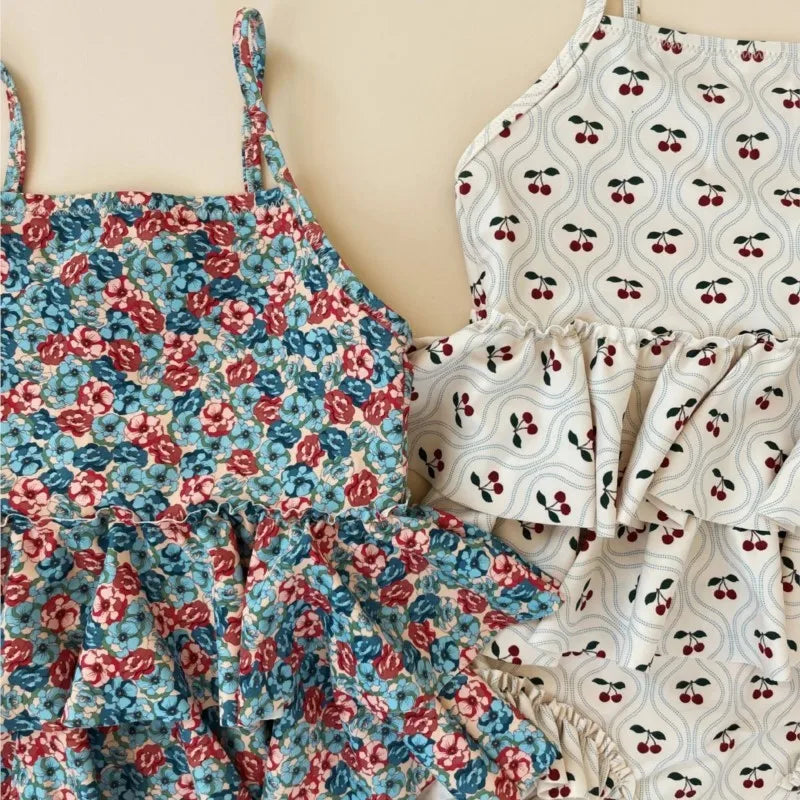 Fashion Baby Boy Girl Summer Swim Suit One Piece Infant Toddler Child Swimwear Bathing Suit Kid Boutique Swimming Clothing 1-9Y