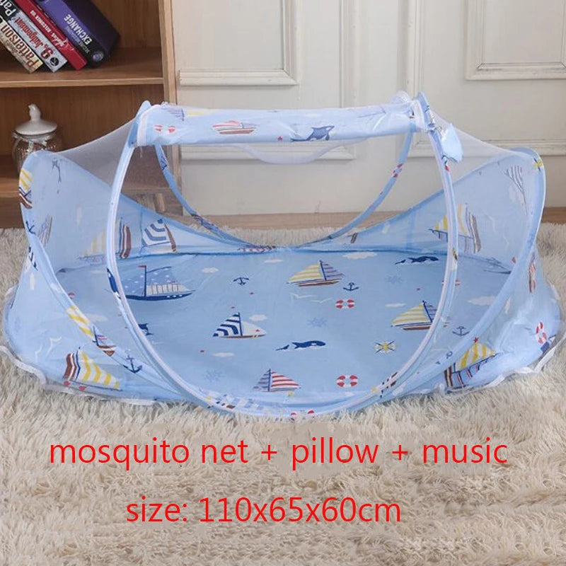 Baby Bed Mosquito Net Baby Bed Crib Folding Net Mosquito Net Mattress Pillow Suit Newborn Cradle Mesh Tent Net Baby Bedding